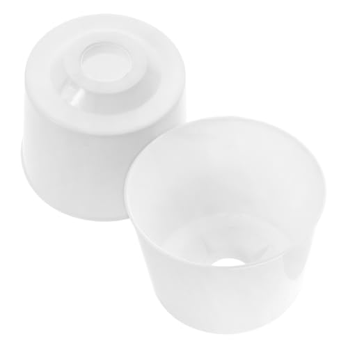 ULDIGI 2 Stück Deckenventilator Baldachin aus Robustem PVC Schützende Abdeckung gegen Schmutz und Staub Dekorative Kappe zur Verlängerung der Lebensdauer Stilvolles Design von ULDIGI