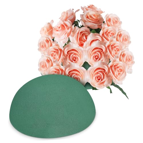 ULDIGI 2 Stück Halbkugel Steckschaum Blumenschaum Halbkreis Trockensteckschaum Leicht Verformbar Für Blumenarrangements Tischdekoration Hochzeit Floristik ULDIGI 2 Stück Halbkugel Steckschaum Blumenschaum Halbkreis Trockensteckschaum Leicht Verformbar Für Blumenarrangements Tischdekoration Hochzeit Floristik von ULDIGI