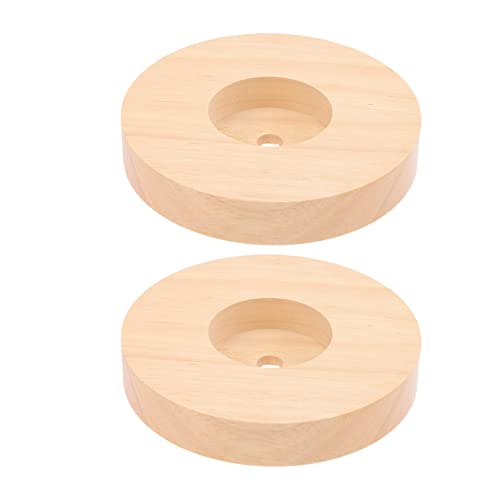 ULDIGI 2 Stück Runder Holz Lampensockel Stabiler Tischlampenständer für DIY Projekte für Nachttischlampen und Wohnraumbeleuchtung ULDIGI 2 Stück Runder Holz Lampensockel Stabiler Tischlampenständer für DIY Projekte für Nachttischlampen und Wohnraumbeleuchtung von ULDIGI