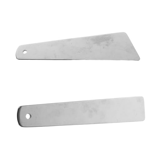 ULDIGI 2 Stück Spiegelpolierter Schaber Handabstrich Klebestift Lederabstrich Kleberspatel Kleberapplikator Pinsel Handabstrich Kleberverteiler Klebstoffverteiler Edelstahl von ULDIGI