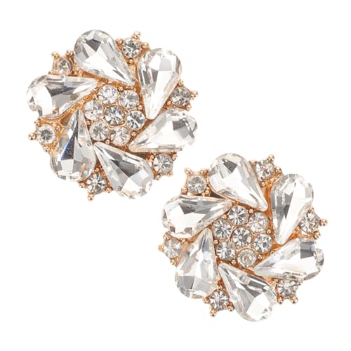 ULDIGI 2 Stück Strass Knopfabdeckungen für Hemden Ärmelknopf-verzierungen Damenblusen Elegante Abnehmbare Schmuckknöpfe für Hemdmanschetten und Kleidung ULDIGI 2 Stück Strass Knopfabdeckungen für Hemden Ärmelknopf-verzierungen Damenblusen Elegante Abnehmbare Schmuckknöpfe für Hemdmanschetten und Kleidung von ULDIGI