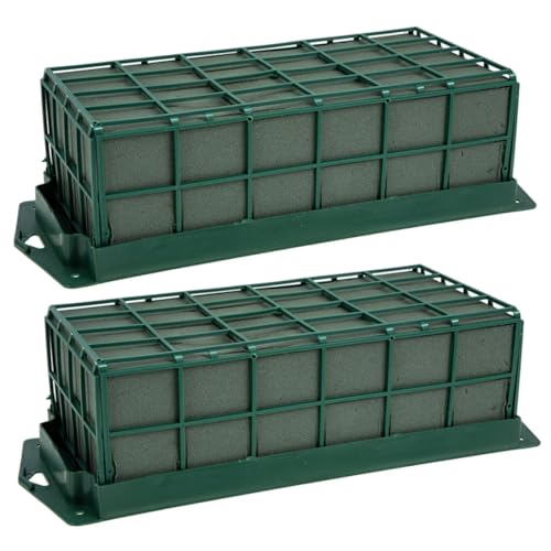 ULDIGI 2 Stück Teiliges Blumengesteck mit Langlebigem PP und Schwamm Steckmasse für Frische Blumen Kompakter Blumensteckschaum Käfig Wasserabsorbierend für DIY Floristik und Dekoration ULDIGI 2 Stück Teiliges Blumengesteck mit Langlebigem PP und Schwamm Steckmasse für Frische Blumen Kompakter Blumensteckschaum Käfig Wasserabsorbierend für DIY Floristik und Dekoration von ULDIGI