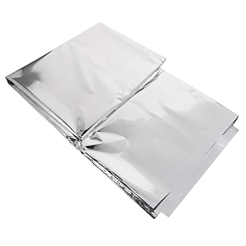 ULDIGI 2 Stück Teiliges DIY Goldfolie Tischdecke Abwaschbar Silber Glänzend Party und Heimdekoration Schmutzresistent Vielseitig für Festlichkeiten und Familienessen von ULDIGI