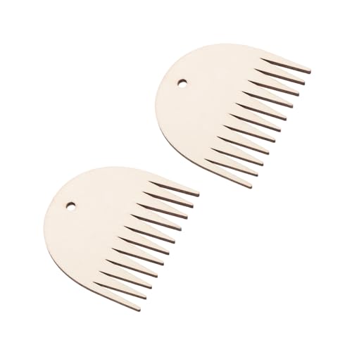 ULDIGI 2 Stück Teiliges Holz Zahnkamm für Wandteppich Weberei Glatte Oberfläche Kratzfrei Flexibles DIY Webwerkzeug für Handarbeiten und Garnbearbeitung ULDIGI 2 Stück Teiliges Holz Zahnkamm für Wandteppich Weberei Glatte Oberfläche Kratzfrei Flexibles DIY Webwerkzeug für Handarbeiten und Garnbearbeitung von ULDIGI