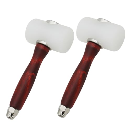 ULDIGI 2 Stück Teiliges Nylonhammer mit Ergonomischem Holzgriff Strapazierfähiger Nylonkopf für Präzises Stanzen Schneiden und Gravieren von Leder für DIY Lederarbeiten und Stickerei ULDIGI 2 Stück Teiliges Nylonhammer mit Ergonomischem Holzgriff Strapazierfähiger Nylonkopf für Präzises Stanzen Schneiden und Gravieren von Leder für DIY Lederarbeiten und Stickerei von ULDIGI