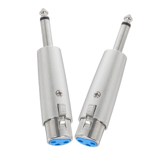 ULDIGI 2 Stück Xlr Weiblich Adapter Metall Mikrofon Stabile Signalübertragung Langlebig Vielseitig Einsetzbar für Bühne Studio und Live Streaming von ULDIGI