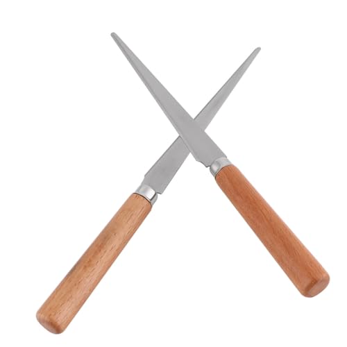 ULDIGI 2 Stücke Teiliges Tonmodelliermesser mit Holzgriff Edelstahl Klinge Leichtes Ergonomisches Töpferwerkzeug für Polymer Clay für Künstler und Bildhauer Praktisches Reparaturfettling ULDIGI 2 Stücke Teiliges Tonmodelliermesser mit Holzgriff Edelstahl Klinge Leichtes Ergonomisches Töpferwerkzeug für Polymer Clay für Künstler und Bildhauer Praktisches Reparaturfettling von ULDIGI