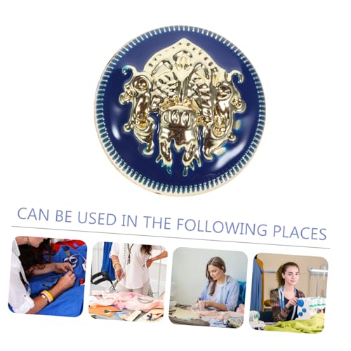 ULDIGI 20 Stck Teiliges Kleine Metallknöpfe Vintage Mantelknöpfe Robust Rostfrei Stilvoll für Blazer Jacken Uniformen DIY Nähen Zubehör Blau gold ULDIGI 20 Stck Teiliges Kleine Metallknöpfe Vintage Mantelknöpfe Robust Rostfrei Stilvoll für Blazer Jacken Uniformen DIY Nähen Zubehör Blau gold von ULDIGI