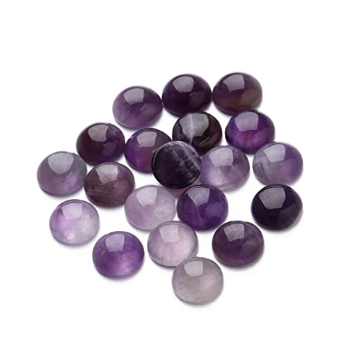 ULDIGI 20 Stück Runde Lila Glas Cabochons Halbkreis Flachboden Schmucksteine DIY Zubehör für Schmuckherstellung und Bastelarbeiten ULDIGI 20 Stück Runde Lila Glas Cabochons Halbkreis Flachboden Schmucksteine DIY Zubehör für Schmuckherstellung und Bastelarbeiten von ULDIGI