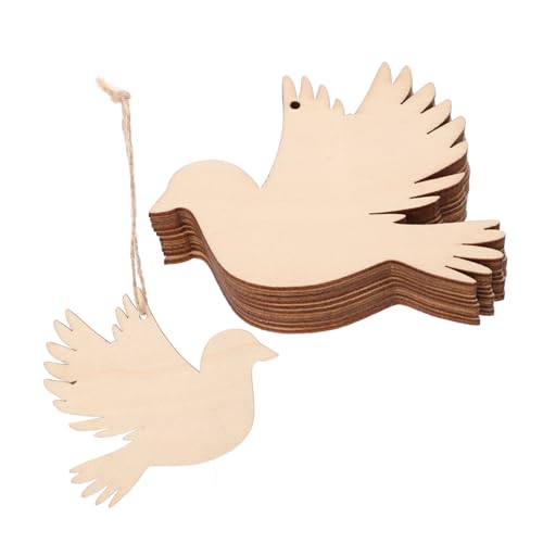 ULDIGI 20 Stück Teiliges Holz Vogelanhänger Unbemalt DIY Vogelfiguren zum Basteln Hängende Friedens Tauben Ornamente mit Bohrung für Hochzeit Geburtstag Weihnachtsdeko Natur Holz Blank ULDIGI 20 Stück Teiliges Holz Vogelanhänger Unbemalt DIY Vogelfiguren zum Basteln Hängende Friedens Tauben Ornamente mit Bohrung für Hochzeit Geburtstag Weihnachtsdeko Natur Holz Blank von ULDIGI