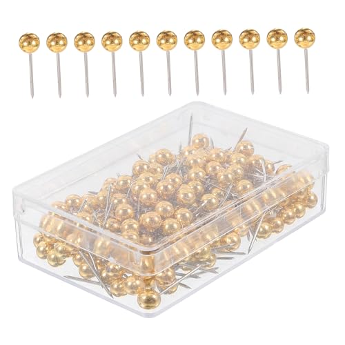 ULDIGI 200 Stück Goldene Push Pins Dekorative Daumennadeln mit Rundkopf für Karten Fotos Bastelarbeiten und Bürobedarf Set Design für Kreative Projekte ULDIGI 200 Stück Goldene Push Pins Dekorative Daumennadeln mit Rundkopf für Karten Fotos Bastelarbeiten und Bürobedarf Set Design für Kreative Projekte von ULDIGI