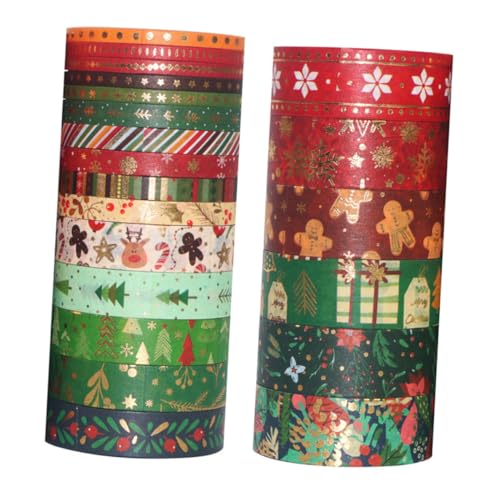 ULDIGI 21 Rollen Teiliges Weihnachts Washi Tape Selbstklebende Dekorative Masking Tapes mit Festlichen Motiven für DIY Geschenkverpackung Scrapbooking und Weihnachtsdeko ULDIGI 21 Rollen Teiliges Weihnachts Washi Tape Selbstklebende Dekorative Masking Tapes mit Festlichen Motiven für DIY Geschenkverpackung Scrapbooking und Weihnachtsdeko von ULDIGI