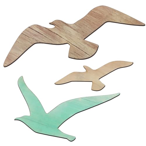 ULDIGI 3 Stück Möwen Wanddeko aus Holz Mediterraner Stil Natürliche Holzornamente für Wohnzimmer Schlafzimmer und Esszimmer Wanddekoration Küstenmotiv ULDIGI 3 Stück Möwen Wanddeko aus Holz Mediterraner Stil Natürliche Holzornamente für Wohnzimmer Schlafzimmer und Esszimmer Wanddekoration Küstenmotiv von ULDIGI