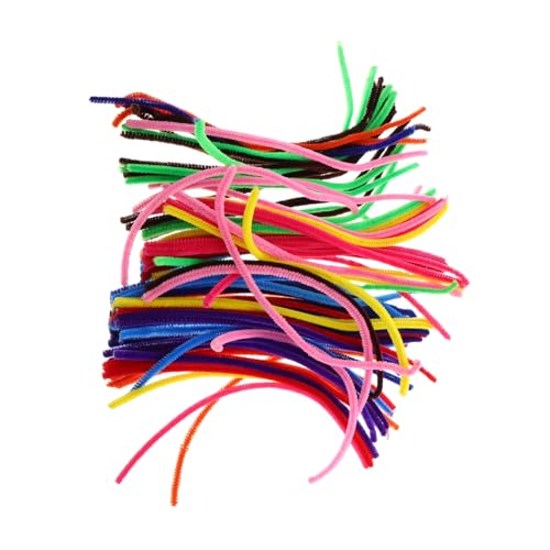 ULDIGI 300 Stück Teiliges Chenilledraht Bastelset Bunte Dicke Pfeifenputzer für Kreative DIY projekte und Kunsthandwerk Robuste Lange Basteldraht Stängel Vielseitig für Bastelbedarf von ULDIGI