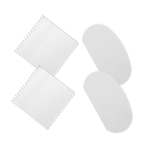 ULDIGI 4 Stück Teiliges Edelstahl Töpferwerkzeug mit Gezahntem Schaber Langlebig und Vielseitig für DIY Tonskulpturen Modelliermasse Tonarbeiten Geeignet für Anfänger und Profis von ULDIGI