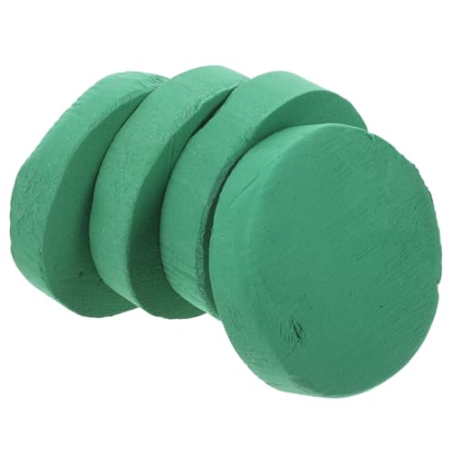 ULDIGI 4 Stück Teiliges Runder Hochdichter Steckmasse für Frische Blumen Zuschneidbar Wasserabsorbierend für DIY blumenarrangements und Blumendekorationen zu Hause Geschäft von ULDIGI