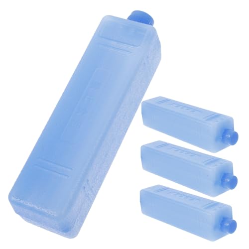 ULDIGI 4 Stück Teiliges Wiederverwendbares Eis Kühlpack Auslaufsicherer Gefrierblock für Kühlboxen und Kühltaschen Leichter Robuster Kühlakku für Lunchboxen Camping und Frischhaltung von ULDIGI