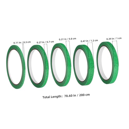 ULDIGI 5 Rollen Maler klebeband Breiten Vielfältiges Kreppband für Basteln DIY Dekorationen mit Glatter Schreiboberfläche und Starker Haftung für Präzises Abkleben und Malerarbeiten ULDIGI 5 Rollen Maler klebeband Breiten Vielfältiges Kreppband für Basteln DIY Dekorationen mit Glatter Schreiboberfläche und Starker Haftung für Präzises Abkleben und Malerarbeiten von ULDIGI