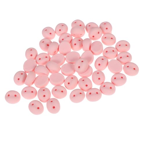 ULDIGI 50 Stück Resin Schweinenasen für Häkeltiere und Plüschtiere Realistische Pigmentierte Sicherheitsnasen Langlebig Glänzend Leicht für Puppen und Tierzubehör von ULDIGI