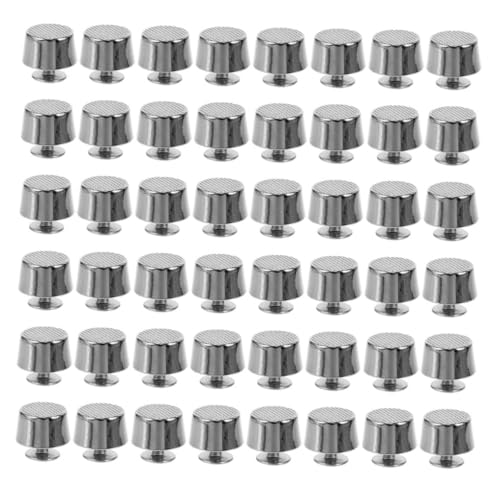 ULDIGI 50 Stück Taschenfüße Schrauben Chicago Screws für Lederhandwerk mit Rutschfesten Flachen Metallnieten Robuste Einfach zu Installierende Purse Hardware für DIY Taschenboden von ULDIGI
