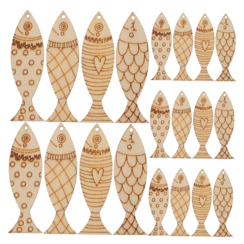 ULDIGI 50 Stück Teiliges Holz-fischanhänger zum Bemalen Mediterrane Diy-fischform zum Basteln Kreative Holz Deko für Küsten Party Zimmerdekoration ULDIGI 50 Stück Teiliges Holz-fischanhänger zum Bemalen Mediterrane Diy-fischform zum Basteln Kreative Holz Deko für Küsten Party Zimmerdekoration von ULDIGI