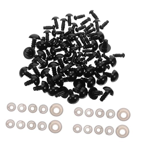 ULDIGI 500 Stück Sicherheitsaugen für Häkeltiere Schwarze Kunststoff Bastelaugen mit Unterlegscheiben Langlebig und Glänzend für DIY Stofftiere Puppen und Plüschtiere ULDIGI 500 Stück Sicherheitsaugen für Häkeltiere Schwarze Kunststoff Bastelaugen mit Unterlegscheiben Langlebig und Glänzend für DIY Stofftiere Puppen und Plüschtiere von ULDIGI