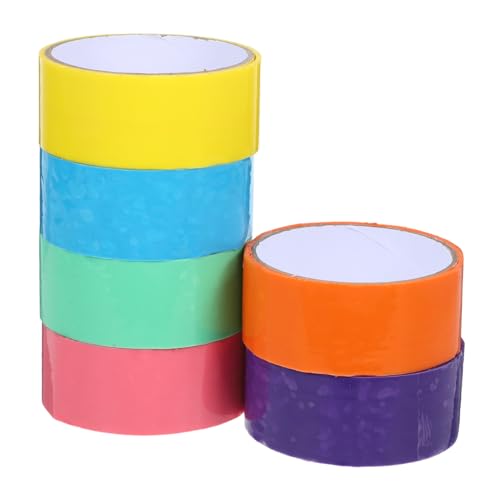 ULDIGI 6 Rollen Buntes Klebeband Multifunktionales Bastelband Farbiges Klebriges Tape Breit Praktische DIY klebebänder als Geschenk und Stressabbau ULDIGI 6 Rollen Buntes Klebeband Multifunktionales Bastelband Farbiges Klebriges Tape Breit Praktische DIY klebebänder als Geschenk und Stressabbau von ULDIGI