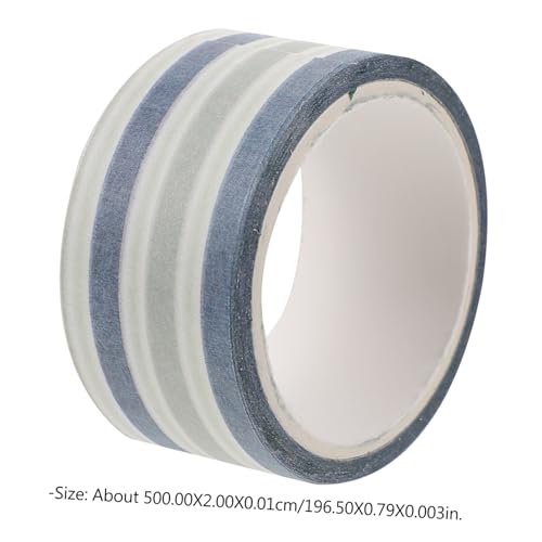 ULDIGI 6 Rollen Streifen Washi Tape Langlebiges DIY Masking Tape aus Premium Papier Leicht Zuschneidbar Hinterlässt Keine Rückstände Dekoratives Klebeband für Scrapbooking Planer und von ULDIGI