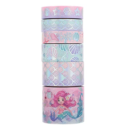 ULDIGI 6 Rollen Washi Tape Buntes Selbstklebendes Masking Tape aus Papier Leicht Abreißbar Beschreibbar für Scrapbooking DIY Basteln Wand Geschenkdekoration Lang ULDIGI 6 Rollen Washi Tape Buntes Selbstklebendes Masking Tape aus Papier Leicht Abreißbar Beschreibbar für Scrapbooking DIY Basteln Wand Geschenkdekoration Lang von ULDIGI