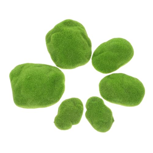 ULDIGI 6 Stück Künstliche Moosfelsen Realistische Grün Bedeckte Deko-Steine Leicht und Langlebig Vielseitig für Garten Pflanzen DIY Basteln und Wohnraumgestaltung ULDIGI 6 Stück Künstliche Moosfelsen Realistische Grün Bedeckte Deko-Steine Leicht und Langlebig Vielseitig für Garten Pflanzen DIY Basteln und Wohnraumgestaltung von ULDIGI