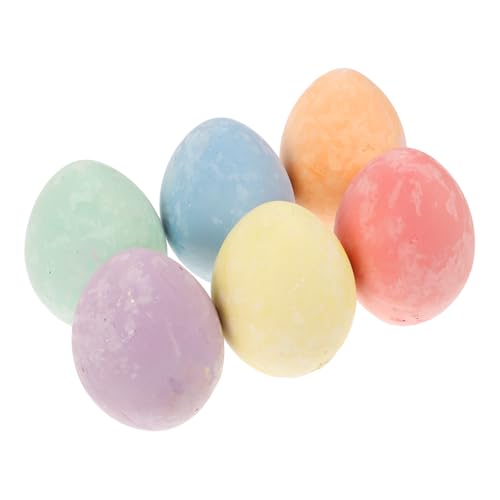 ULDIGI 6 Stück Teiliges Osterei kreide Waschbare Bunte Zeichenkreide Bruchsichere Kinderkreide in Eierform Sicherer Outdoor Indoor zeichenspaß für Kleinkinder ULDIGI 6 Stück Teiliges Osterei kreide Waschbare Bunte Zeichenkreide Bruchsichere Kinderkreide in Eierform Sicherer Outdoor Indoor zeichenspaß für Kleinkinder von ULDIGI