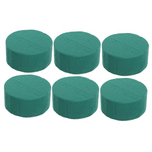 ULDIGI 6 Stück Teiliges Rundes Steckschaum Starker Wasseraufnahme Grün für DIY Blumenarrangements Hochzeitstischdekoration Party floristik Langlebiger Blumenschaum für Frische Blumen ULDIGI 6 Stück Teiliges Rundes Steckschaum Starker Wasseraufnahme Grün für DIY Blumenarrangements Hochzeitstischdekoration Party floristik Langlebiger Blumenschaum für Frische Blumen von ULDIGI