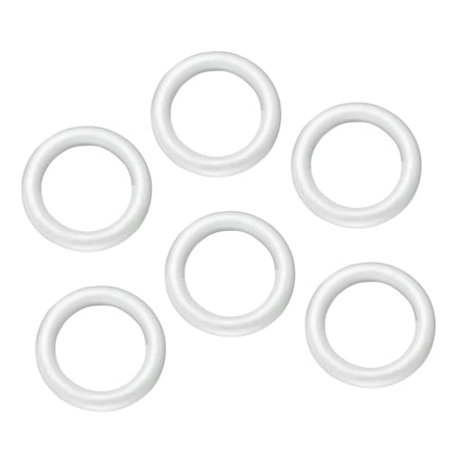 ULDIGI 6 Stück Teiliges Schaumstoffringe Unbemalt Leicht DIY Bastelringe für Weihnachtsdeko Kränze Malprojekte Vielseitig Gestaltbar und Einfach zu Verarbeiten ULDIGI 6 Stück Teiliges Schaumstoffringe Unbemalt Leicht DIY Bastelringe für Weihnachtsdeko Kränze Malprojekte Vielseitig Gestaltbar und Einfach zu Verarbeiten von ULDIGI