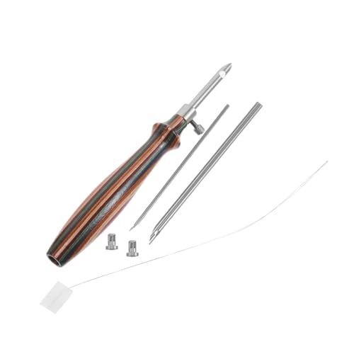 ULDIGI 7 Stück Teiliges Verstellbares Punch Nadel Set mit Verdickten Nadeln und Holzgriff Sichere Abgerundete Spitzen Kompakte Filznadeln für Anfänger und DIY Stickprojekte zu Hause und ULDIGI 7 Stück Teiliges Verstellbares Punch Nadel Set mit Verdickten Nadeln und Holzgriff Sichere Abgerundete Spitzen Kompakte Filznadeln für Anfänger und DIY Stickprojekte zu Hause und von ULDIGI