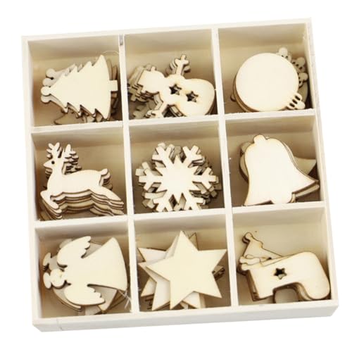 ULDIGI 72 Stk. Teiliges Holz-diy-christbaumschmuck Mini-holzanhänger Mix Modell Handgefertigte Weihnachtsdekorationen zum Aufhängen an Baum Tür und Wand Glatte Kanten Sicher und Praktisch ULDIGI 72 Stk. Teiliges Holz-diy-christbaumschmuck Mini-holzanhänger Mix Modell Handgefertigte Weihnachtsdekorationen zum Aufhängen an Baum Tür und Wand Glatte Kanten Sicher und Praktisch von ULDIGI