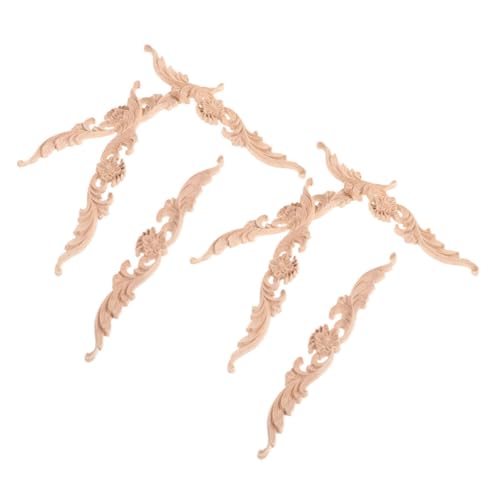 ULDIGI 8 Stück Teiliges Holzapplikationen Geschnitzte Möbel Ornamente für Schrank Tür Bett Dekorative Europäische Holzschnitzerei DIY Möbelverzierung Natürlicher Holzton ULDIGI 8 Stück Teiliges Holzapplikationen Geschnitzte Möbel Ornamente für Schrank Tür Bett Dekorative Europäische Holzschnitzerei DIY Möbelverzierung Natürlicher Holzton von ULDIGI