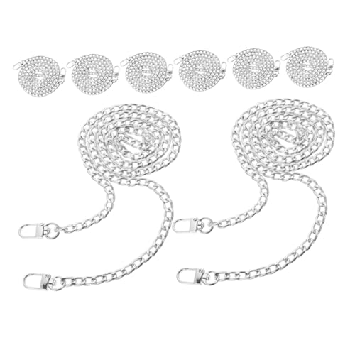 ULDIGI 8 Stück Teiliges Metalltaschenkette Flachkette mit Schnellverschluss Ersatz Schulterriemen für Handtaschen Umhängetaschen und Crossbody Kompatibel zur Einfachen Aufwertung Älterer ULDIGI 8 Stück Teiliges Metalltaschenkette Flachkette mit Schnellverschluss Ersatz Schulterriemen für Handtaschen Umhängetaschen und Crossbody Kompatibel zur Einfachen Aufwertung Älterer von ULDIGI