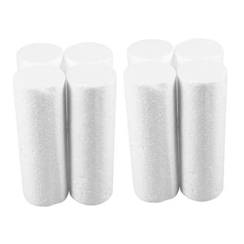 ULDIGI 8 Stück Teiliges Weiße Polystyrol Schaumstoffzylinder für Basteln und Modellieren Stabile Kindgerechte Schaumstoffstäbe für DIY Kunstprojekte und Kreative Gestaltung ULDIGI 8 Stück Teiliges Weiße Polystyrol Schaumstoffzylinder für Basteln und Modellieren Stabile Kindgerechte Schaumstoffstäbe für DIY Kunstprojekte und Kreative Gestaltung von ULDIGI