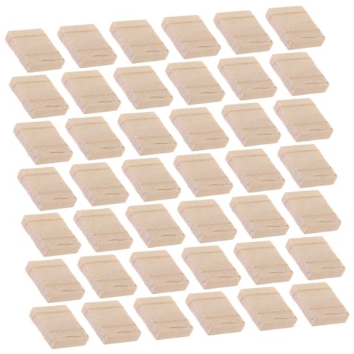 ULDIGI 800 Stück Blanko Holzfliesen Unbehandelte Holzstücke für DIY Buchstaben und Bastelprojekte Kreative Natur-holzscheiben zum Bemalen und Dekorieren von ULDIGI