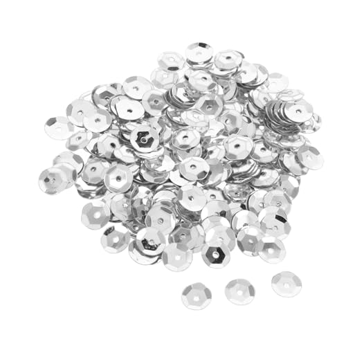 ULDIGI 800 Stück Runde Pailletten Silber Metallic Lose Glitzerperlen für DIY Basteln Schmuck Kleidung Verzierung Kunsthandwerk ULDIGI 800 Stück Runde Pailletten Silber Metallic Lose Glitzerperlen für DIY Basteln Schmuck Kleidung Verzierung Kunsthandwerk von ULDIGI
