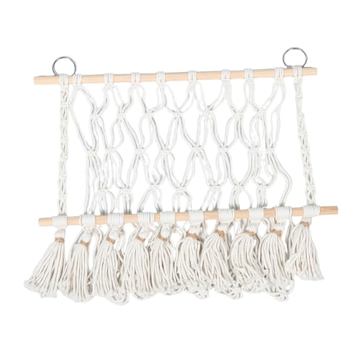ULDIGI Aufbewahrungsnetz Wandhängend aus Baumwollseil und Holz Stoffsäcke Organizer für Kinderzimmer Dekor Platzsparend Leicht Montierbar für Kleinkindzimmer und Decken Dekoration ULDIGI Aufbewahrungsnetz Wandhängend aus Baumwollseil und Holz Stoffsäcke Organizer für Kinderzimmer Dekor Platzsparend Leicht Montierbar für Kleinkindzimmer und Decken Dekoration von ULDIGI