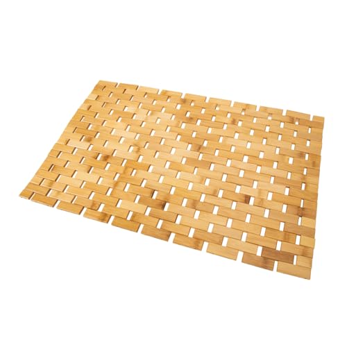 ULDIGI Bambus badematte rutschfeste Schnell Trocknende Fußmatte für Bad Wc und Schlafzimmer Langlebiger Wasserabweisender Bambus fußbodenmatte Pflegeleicht Natürliches Material ULDIGI Bambus badematte rutschfeste Schnell Trocknende Fußmatte für Bad Wc und Schlafzimmer Langlebiger Wasserabweisender Bambus fußbodenmatte Pflegeleicht Natürliches Material von ULDIGI