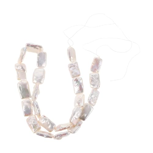 ULDIGI Barockperlen Ohrringe Schmuck Unregelmäßige Steinperle Natürliche Süßwasserperlen Natürliche Perlen Süßwasserperlen Perlen Lose Weiß von ULDIGI
