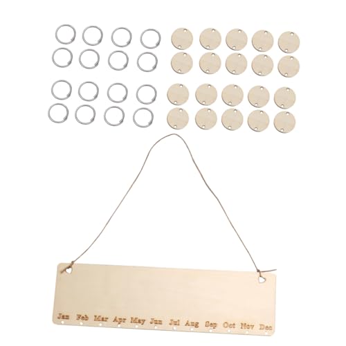 ULDIGI DIY Holzkalender Wandschild Geburtstags-erinnerung Personalisierbar Einfache Montage Dekoratives Geburtstagskalender Hochzeit Jahrestag Muttertag Familienfeier Wohnkultur von ULDIGI