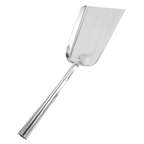 ULDIGI Edelstahl Ascheschaufel Kaminofen Schaufel Robust Hochbelastbar Vielseitig Für Garten Camping und Haushalt Mittelgroß von ULDIGI