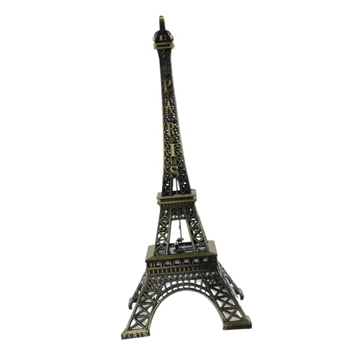 ULDIGI Led Lichtturm Tischdeko Eiffelturm Aus Metall Hochzeitsdekoration Nachtlicht 3D-Modell Kreative Raumgestaltung Ohne Batterie Antikbronze von ULDIGI