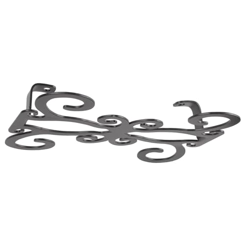 ULDIGI Eleganter Weinregal Wandmontage Weinglashalter aus Robustem Umgedrehtes Design zum Abtropfen Kreatives Stapelbares Goblet Rack für Schrank und Küche Slot Schwarz von ULDIGI