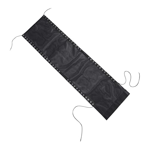 ULDIGI Ersatzstoff Für Klappliegen 160x43cm Atmungsaktives Material Schwarz Für Gartenstühle Und Terrassen Chaiselongue Installieren von ULDIGI