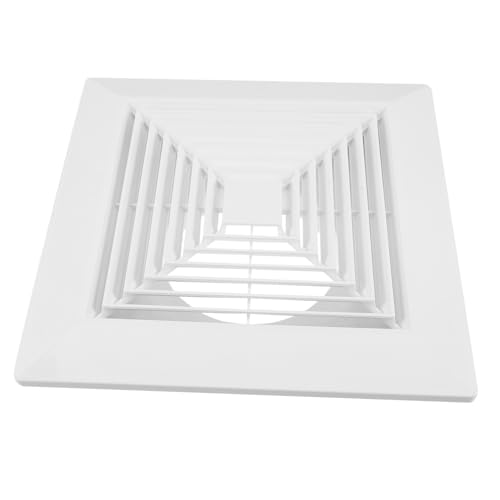 ULDIGI Exhaust Fan Vent Cover aus Robustem Kunststoff Quadratisches Badezimmerlüftungsgitter mit Federspannung für Decken Wandmontage Fördert Gleichmäßige Luftzirkulation und Verbessert von ULDIGI