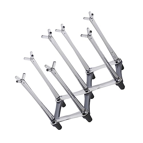 ULDIGI Faltbarer Glasbecherhalter aus Stabiler Küchen und Abtropfständer für Glasbecher Platzsparendes Belüftetes Aufbewahrungsregal für Sauberes und Ordentliches Küchendesign Hellgrau von ULDIGI